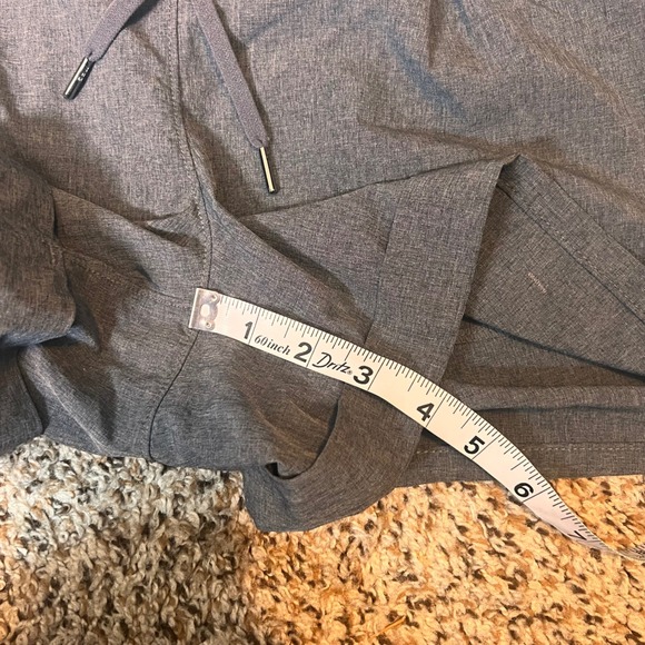 MPG Womens Gray High Waisted Drawstring Cuffed Casual Shorts - Comfortable - Picture 5 of 7